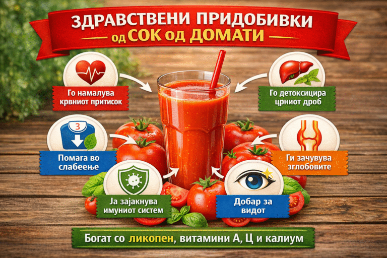 Откријте ја Моќта на Сокот од Домати: Природен Еликсир за Здравје и Енергија