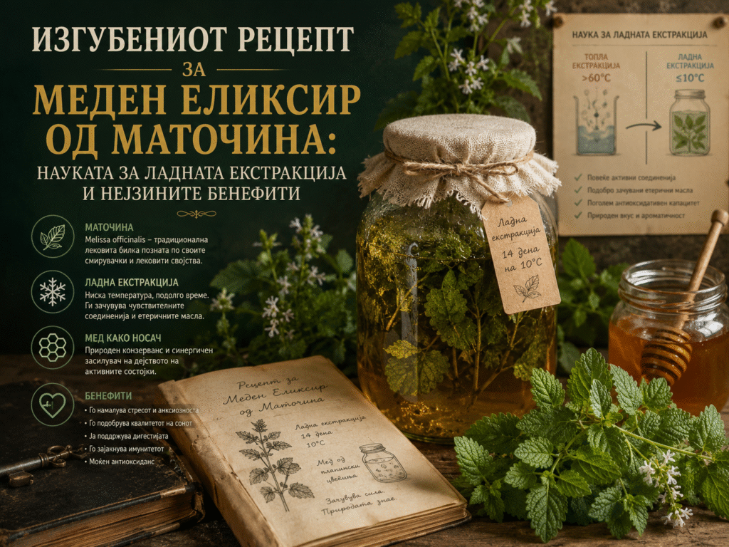 ИЗГУБЕНИОТ РЕЦЕПТ ЗА МЕДЕН ЕЛИКСИР ОД МАТОЧИНА: НАУКАТА ЗА ЛАДНАТА ЕКСТРАКЦИЈА И НЕЈЗИНИТЕ БЕНЕФИТИ